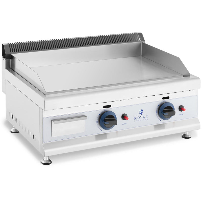 Dubbele Gasgrill – Gasbarbecue – Grillplaat – Outdoor Grill – Professionele BBQ – RVS Grillplaat – Instelbare Temperatuur 50-300°C – 2x 3100W Vermogen