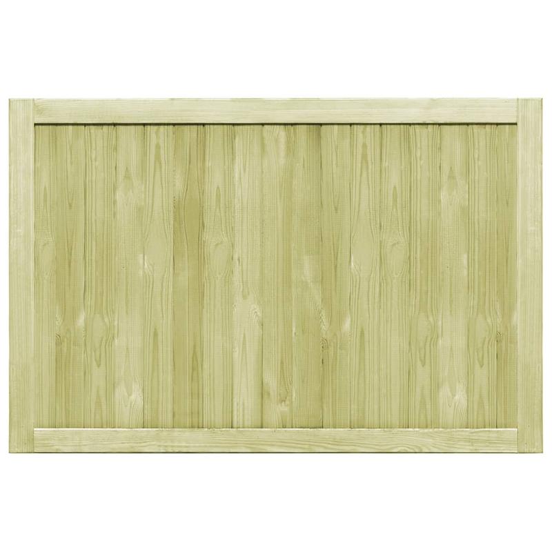 Tuinpoort – Tuintoegang – Houten Poort – Grenen Poort – Dubbele Poort – Geïmpregneerd Grenenhout – Set Van 2 – 300 x 100 cm Groot Formaat