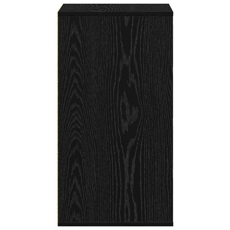 Modern Minimalist Black Oak Wood Storage Cabinet with Lockable Drawers - 40x41x76cm Heavy-Duty Floor-Standing Organizer, Multi-Drawer Chest for Bedroom, Living Room & Office, Easy Assembly, Space-Saving Design, Durable Wood C