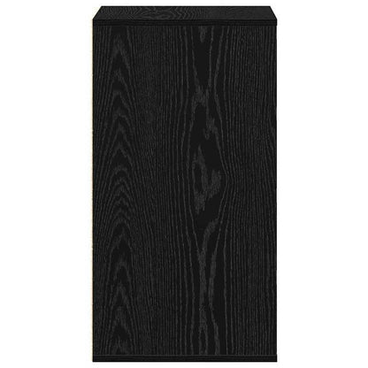 Modern Minimalist Black Oak Wood Storage Cabinet with Lockable Drawers - 40x41x76cm Heavy-Duty Floor-Standing Organizer, Multi-Drawer Chest for Bedroom, Living Room & Office, Easy Assembly, Space-Saving Design, Durable Wood C