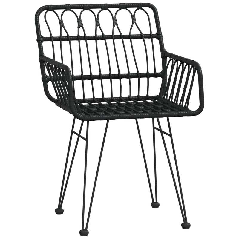 Loungeset – Tuinset – Loungemeubilair – Patio Set – Tuinmeubelen – Zwart – Weerbestendig Poly Rattan – Handgemaakte Details