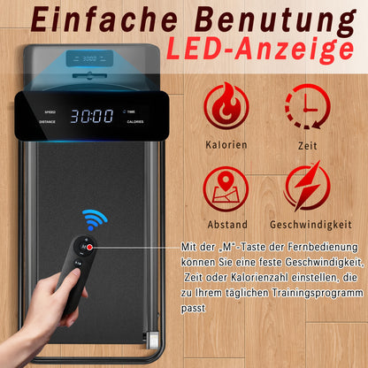 Loopband – Walking Pad – Wandelband – Wandelmachine – Treadmill – Inklapbaar – Verstelbare Helling 0-6% – Stil 1-6 km/u met LED Display en Afstandsbediening