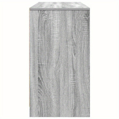 Desk Measuring 120X42X76 Cm Made of Gray Sonoma Particle Board, Composite Wood, Smooth, Moisture-Resistant, Warp-Resistant, Crack-Resistant; This Desk Is a Perfect Addition to Your Home, Office, Study, Bedroom, Or Living Room
