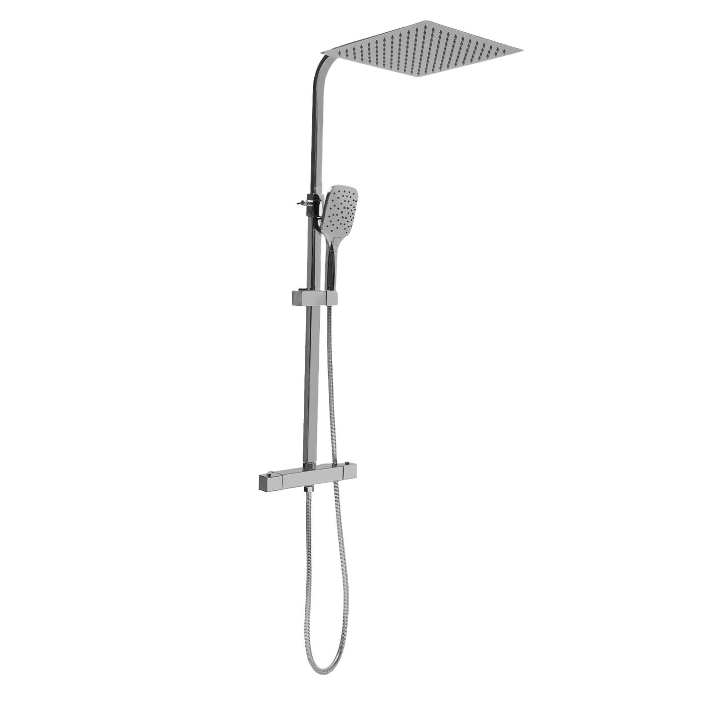Selected Materials Two Water Spray Modes Rotating Design Adjustable Height shower set