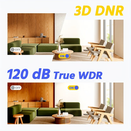 Beveiligingscamera – Bewakingscamera – Buitencamera – CCTV Camera – Camera Beveiliging – 3K 5MP HD Resolutie – Kleurennachtzicht Met Audio