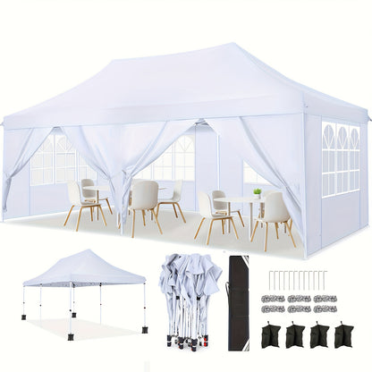 Pop-Up Tent – Partytent – Vouwtent – Outdoor Tent – Zijwanden Afneembaar – 3x6 Meter – Inclusief Draagtas