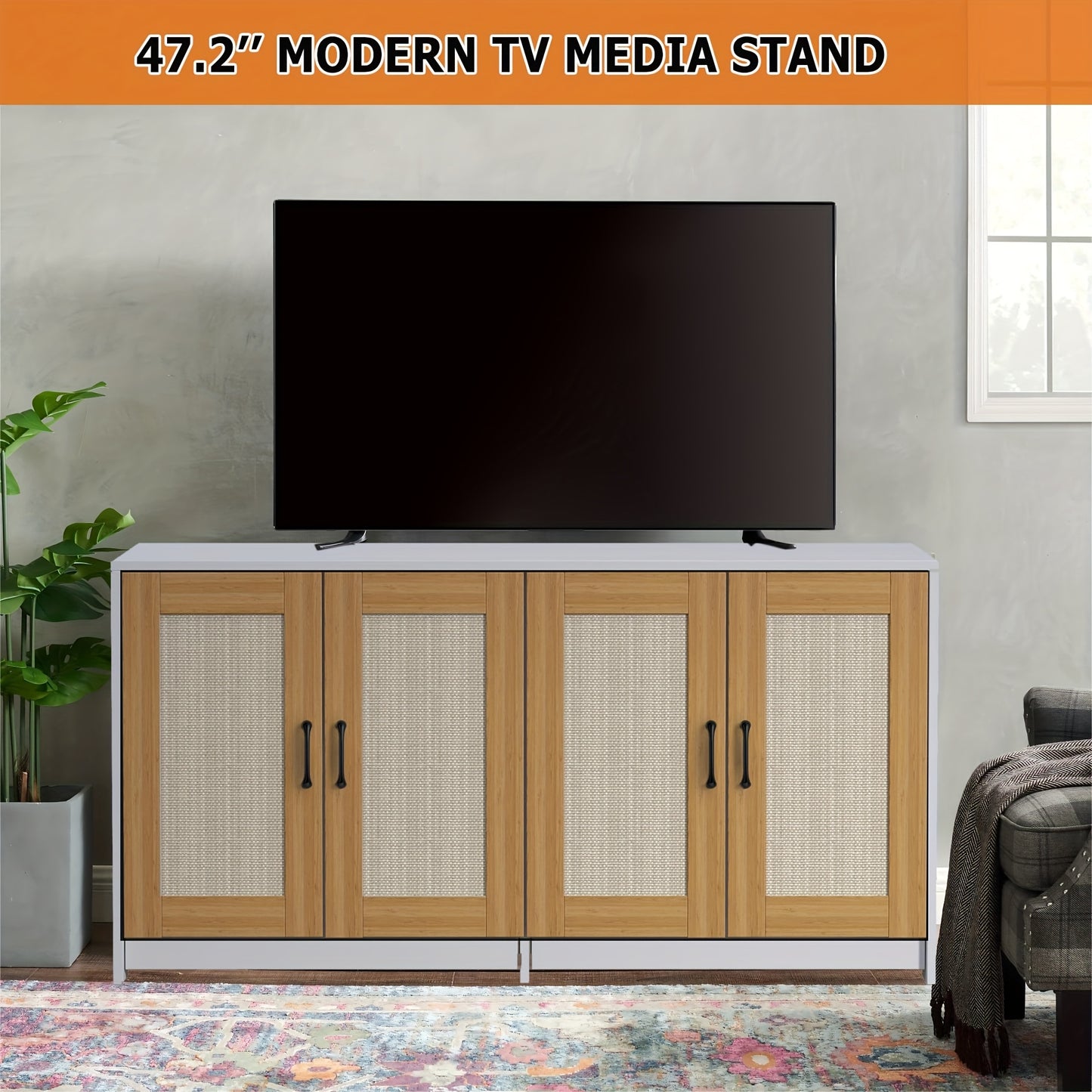 Kattenbakkast – Kattenbak Verstopplek – Kattenbak Meubel – Kattenhuis – Opslagkast – Wit – Voor Twee Katten – Duurzaam MDF – Ruim 120x50x61,5 cm