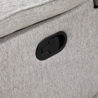 Relaxfauteuil – Relaxstoel – Loungestoel – Verstelbare Fauteuil – TV-stoel – Verstelbare Rugleuning Tot 145° – Pocketvering Kern & Linnenlook Stof – Grijs