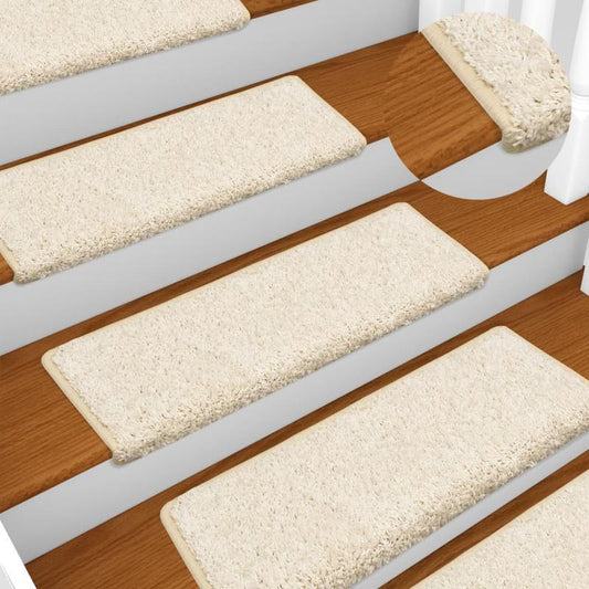 Trapmatten – Trapbekleding – Antislip Matten – Traplopers – Wit – 15 Stuks – 65x21x4 cm – Veilig & Comfortabel