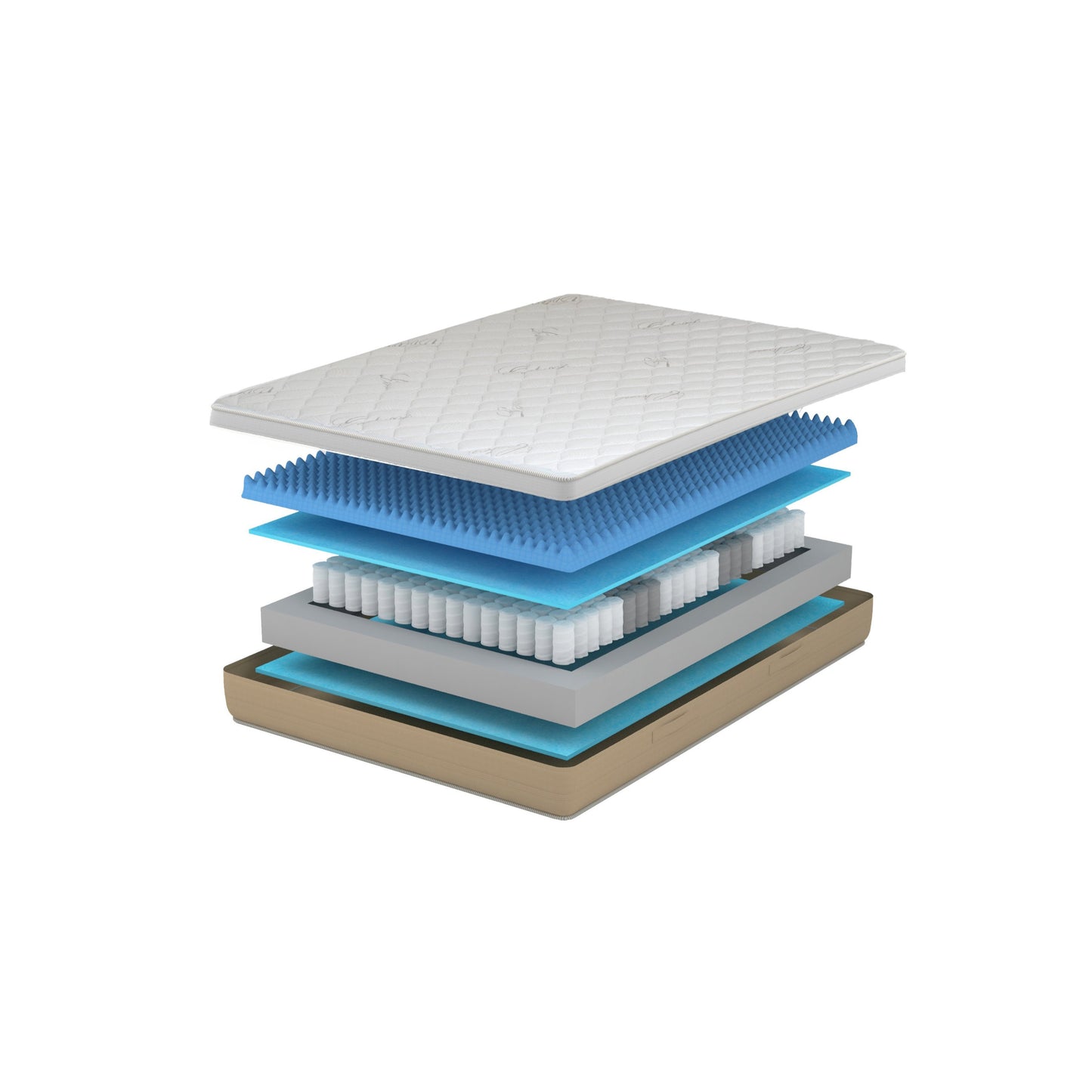 Matras – Pocketvering Matras – Traagschuimmatras – Slaapmatras – Ergonomisch Matras – 120x190x24 cm – 800 Pocketveren & Memory Gel Toplaag – Afneembare Wasbare Linnen Katoen Hoes