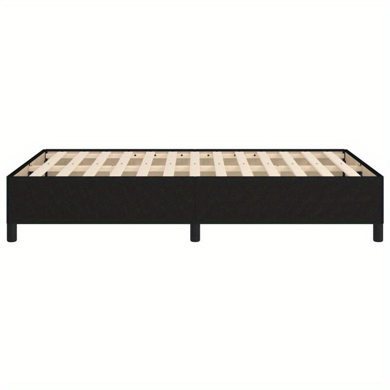 Bed frame without Mattress Black 120x200cm Tissue Practical, removable, suitable for all seasons