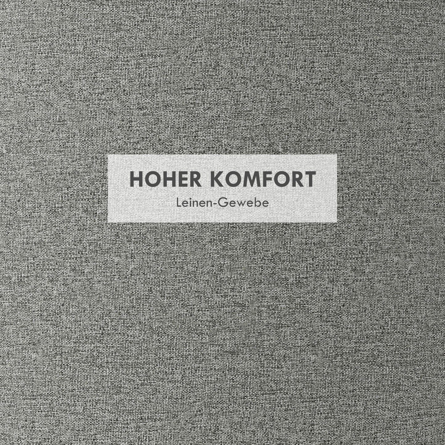 Poef – Ottoman – Zitzak – Hocker – Kruk – Met Opbergruimte – Omkeerbaar Deksel – Linnen Bekleding – 56x56x42 cm – Grijs Met Houten Pootjes