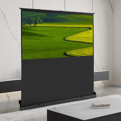 Projectiescherm – Beamerscherm – Projectiedoek – Draagbaar Scherm – Vloerprojectiescherm – 80 Inch – Aluminium Frame & 1.2 Gain