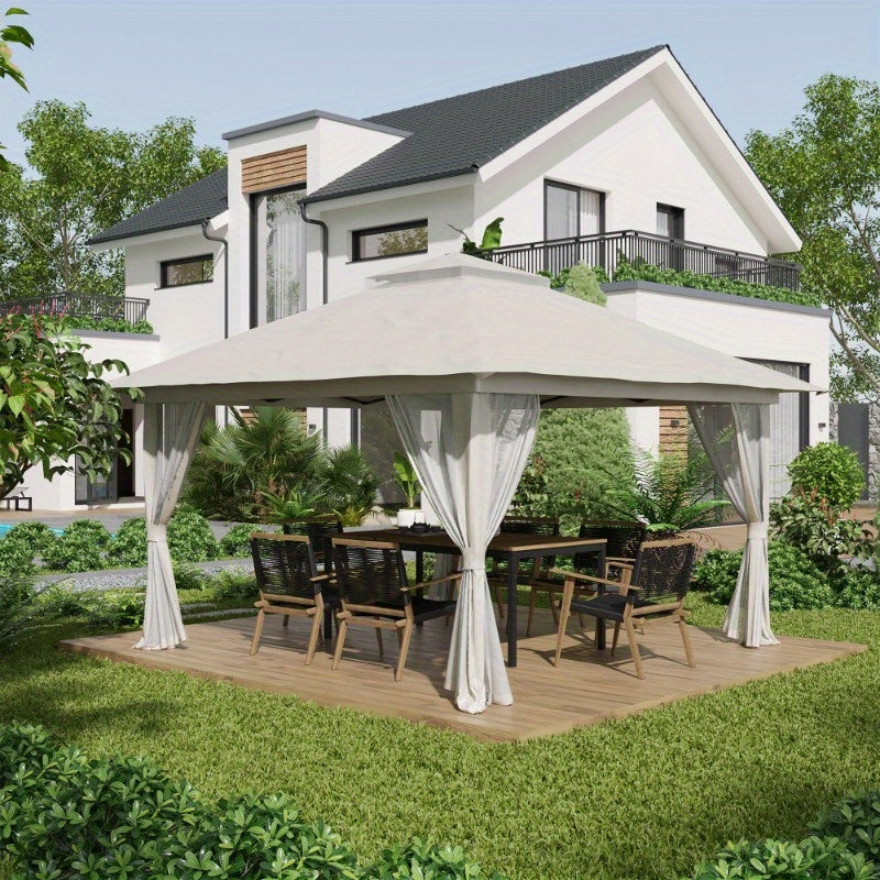 Partytent – Vouwtent – Paviljoen – Easy-Up Tent – Tuintent – 4x4 Meter – UV Bescherming – Verstelbare Hoogte