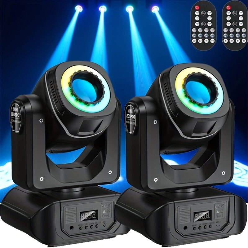 2-pack 150W LED Moving Head Stage Light – DJ Verlichting – Podiumlamp – Disco Licht – Partyverlichting – DMX512 Besturing – 7+1 Gobo Projectoren – Stroboscoopfunctie