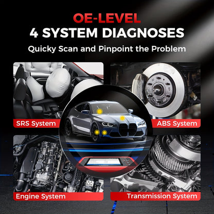 OBD2 Scanner – Autodiagnose Tool – Foutcode Lezer – Motor Diagnose – ABS Airbag Reset – Draadloos Opladen – Geschikt Voor 36V Voertuigen