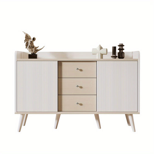 Dressoir – Ladekast – Opbergkast – Buffetkast – Kast – Modern – MDF Materiaal – 117,5 cm – Wit Houtlook