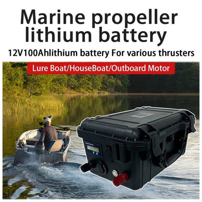 LiFePO4 Accu – Lithium Batterij – Bootaccu – Zonne-energie Accu – Noodstroom Accu – 12V 100Ah – Lichtgewicht & Langdurige Capaciteit