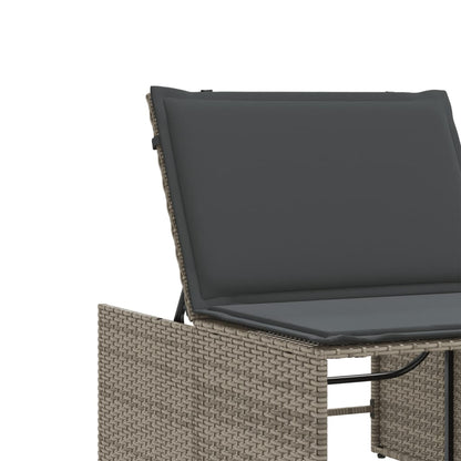 Lounge Set – Buitenmeubels – Tuinmeubilair – Ligbed - Balkon Set – Ligstoelen - 2-Delige Set – PE-Rattan – Verstelbare Rugleuning