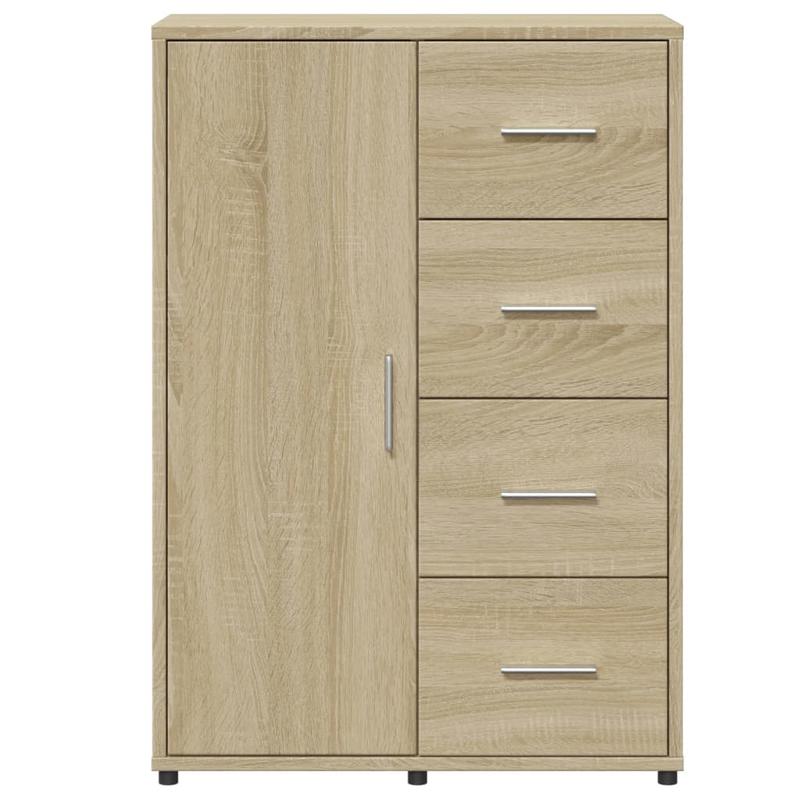 Sideboard – Dressoir – Opbergkast – Kast – Bruin Sonoma Eiken – Modern Design – Duurzaam Hout – 60x31x84 cm