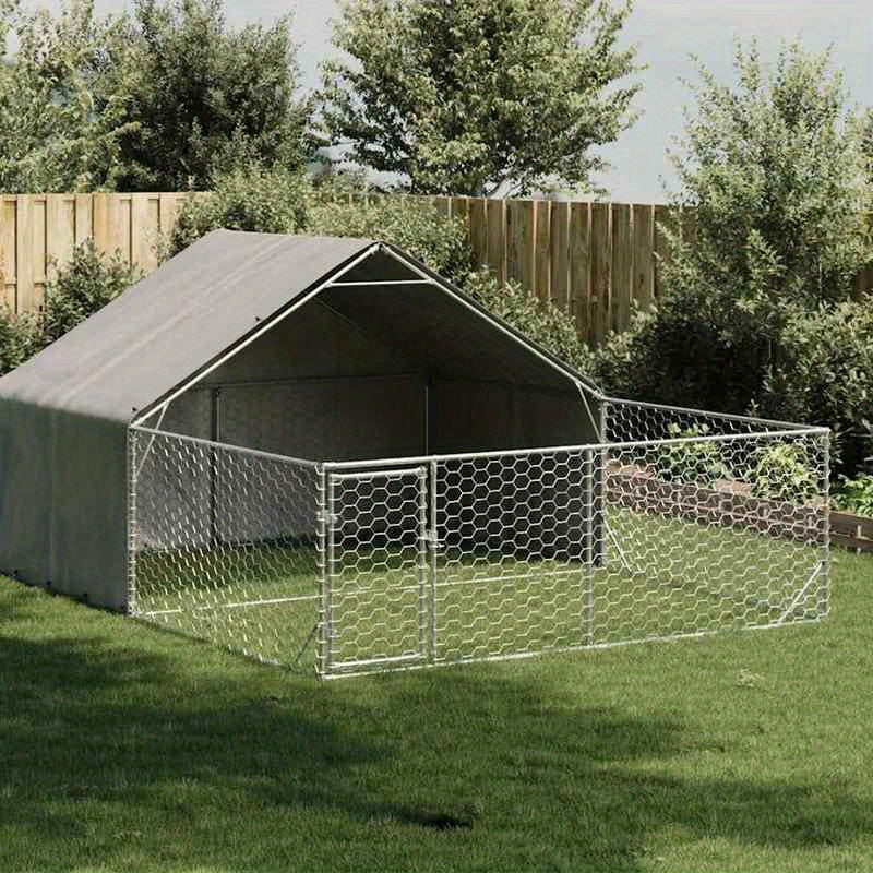 Hondenren – Hondenhok – Ren – Hondenkooi – Hondenbench – Gegalvaniseerd Staal – 5x3x1,9 Meter – Weerbestendig & Stevig