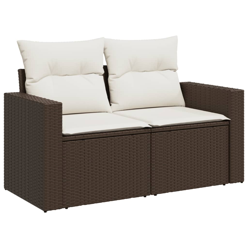 Tuinbank – Buitenbank – Balkonbank – Tuinmeubel – Zitbank – 2-Zits – Poly Rattan – Weerbestendig – Met Opbergruimte