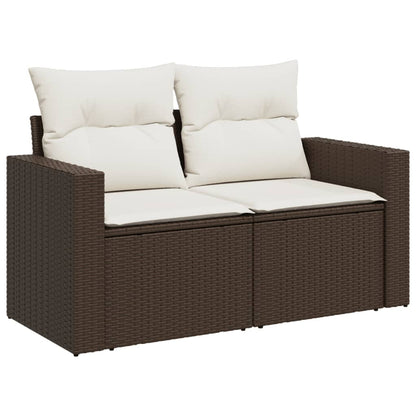 Tuinbank – Buitenbank – Balkonbank – Tuinmeubel – Zitbank – 2-Zits – Poly Rattan – Weerbestendig – Met Opbergruimte