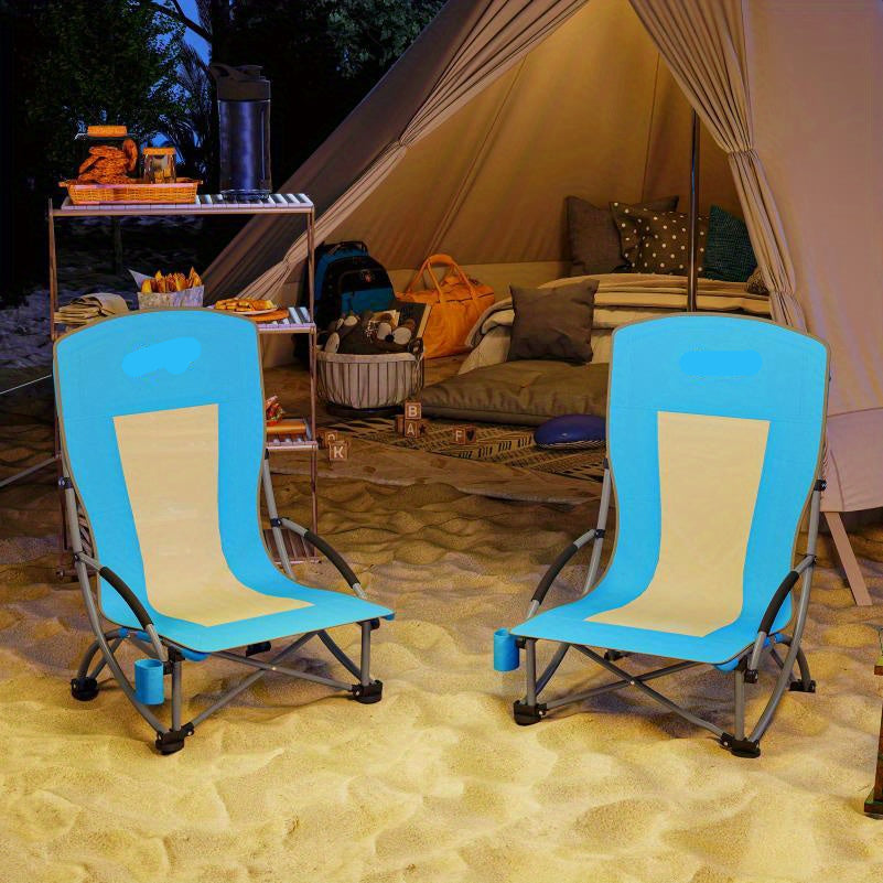 Campingstoel – Campingstoelen – Klapstoel – Outdoor Stoel – Ultralicht – Stevig Frame Van Glasvezel – Bekerhouder