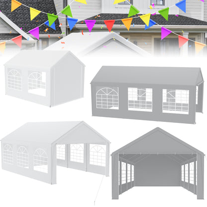 Partytent – Tuinpaviljoen – Feesttent – Vouwtent – Overkapping – 3x6 Meter – Waterdicht PE Doek – UV-bescherming 50+
