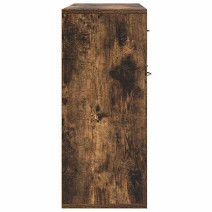 Opbergkast – Dressoir – Kast – Schoenenkast – Bergkast – Rook Eiken – Stevig Meerlagenhout – Ventilatiefunctie – Compact 88x30x70 cm