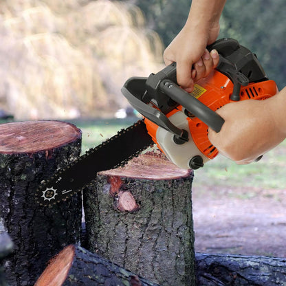 Goodslinesshop Czyurachel 25.4Cc Petrol Chainsaw 1.22Hp | 900W Two-Stroke Single Hand Chainsaw Petrol | Chain Saw with Integrated Air Cooling System | Enhanced Safety Lock & Automatic Reverse | Observable Oil Level [Shop of S