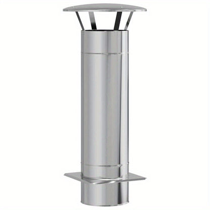 Haardhoutrek – Haardhout Rek – Brandhout Rek – Houtopslag – Haardhoutopslag – Roestvrij Staal – 35x35x82 cm – Hittebestendig – Asopvang – Modern Design – Binnen en Buiten