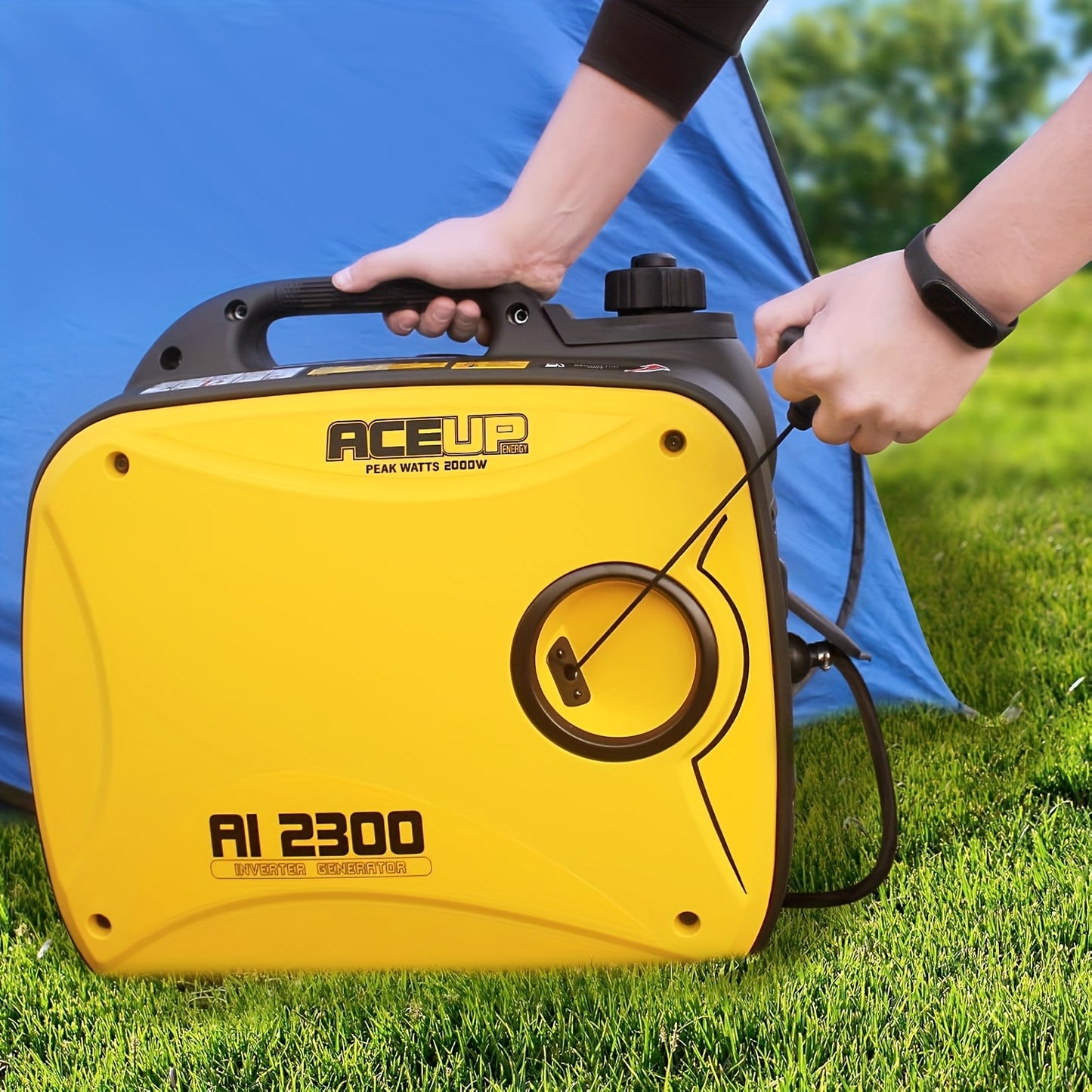 Bouwgenerator – Stroomgenerator – Aggregaat – Noodstroom – Inverter Generator – 2000 Watt – Geluidsarm en Lichtgewicht