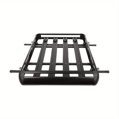 Universele Dakdrager Auto – Dakkoffer Drager – Bagagerek Roofrack – Luggage Carrier – Zwart Aluminium – 140x100 cm – Geschikt Voor SUV Met Bouwdak – Belastbaar Tot 150 kg