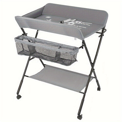 Hondenmand – Hondenbed – Dierenmand – Huisdierbed – Verzorgingstafel – Inklapbaar Met Wielen – Verstelbare Hoogte – Stevig Oxford Stof – Groot Formaat 66x80cm - Grijs
