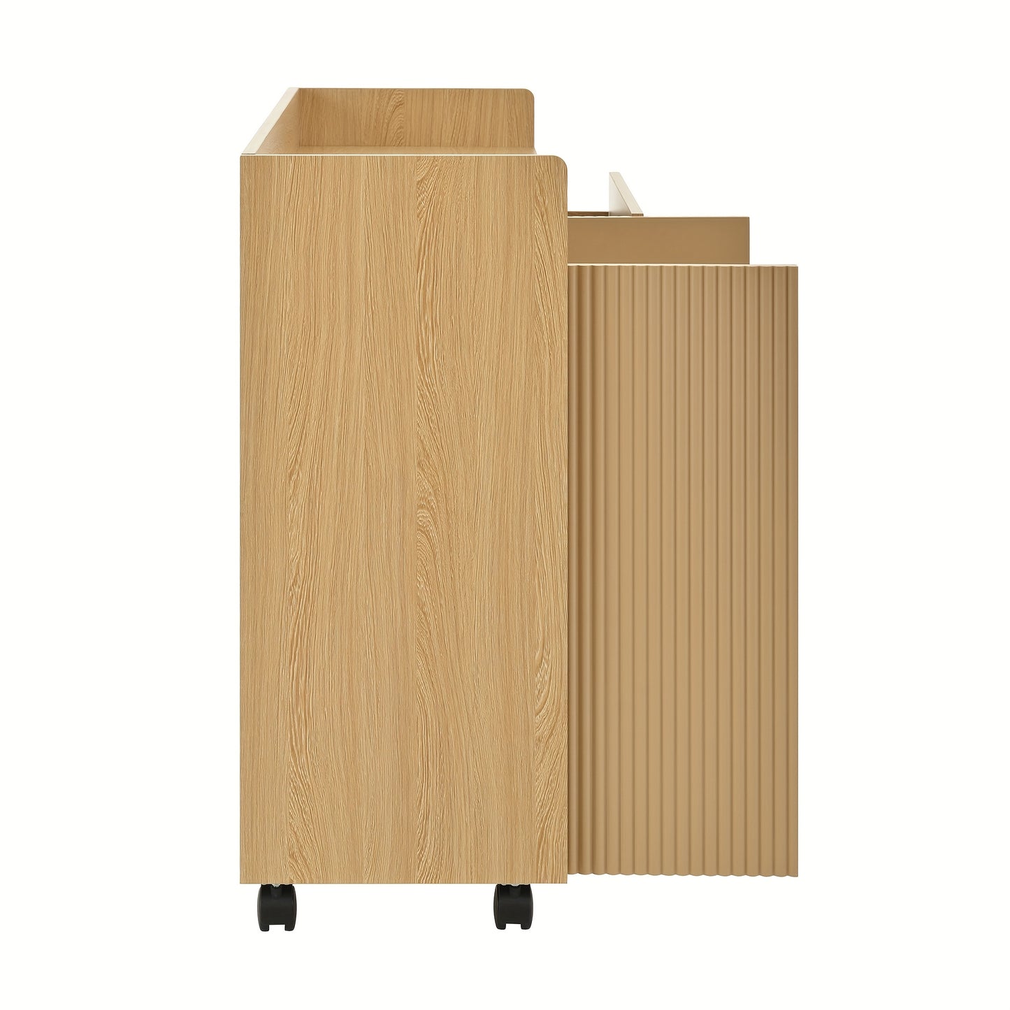 Schoenenkast – Schoenenrek – Schoenenopberger – Schoenenbankje – Schoenenkastje – Mobiel op wieltjes – Verstelbare planken – Met zachte sluiting – Stevig metalen frame – Ruimtebesparend design – Arched top – Wit/Zwart/Beige/Grijs