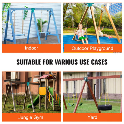Schommelbeugel – Schommelsteun – Schommelframe Beugel – Schommel Montagebeugel – Swing Set Beugel – Zwaar Stalen Koolstofstaal – Driehoekige A-Frame Ondersteuning