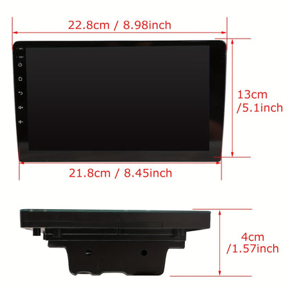 2 DIN Autoradio – Auto Stereo – Multimedia Speler – Android Radio – Navigatiesysteem – Met Achteruitrijcamera – 9 Inch QLED Touchscreen – Android 14 Systeem & 6 GB RAM 128 GB Opslag