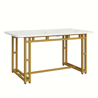 Uitbreidbare Eettafel – Uitschuifbare Tafel – Verlengbare Tafel – Eettafel 6 Personen – Zwart Tafelblad – Bamboo Poten – Compact & Lichtgewicht – Volledig Gemonteerd