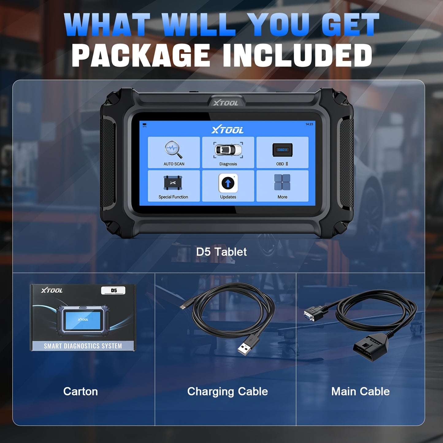 OBD2 Scanner – Diagnoseapparaat – Uitleesapparaat – Auto Scanner – Auto Diagnostiek – 5 Kernsystemen Diagnostiek – Groot 5,45 Inch Touchscreen