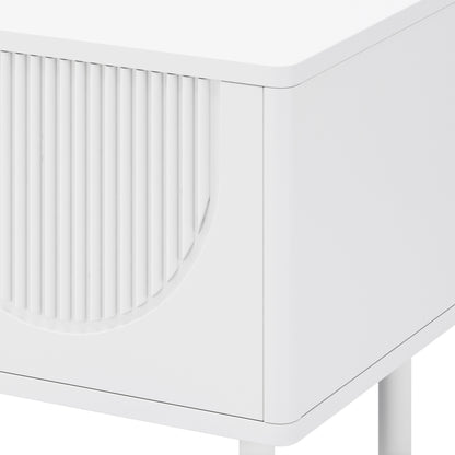 TV-Meubel – Lowboard – TV-Kast – Mediameubel – Opbergmeubel – Mat Wit – 4 Deuren – Kabelmanagement – 180x40x52 cm