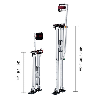 Steigerpennen – Werksteunen – Schalmen – Traplopers – Aluminium Steigers – Verstelbaar 60-102 cm – Inklapbare Knieschermen – Antislip Rubberzolen