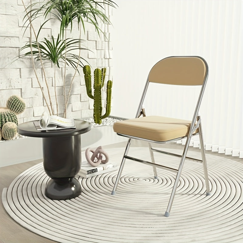 Set van 4 Eetkamerstoelen – Gele Stoelen met Kunstleren Bekleding en Comfortabele Zitting – Stijlvol Ontwerp voor Keuken, Restaurant, Woonkamer of Conferentieruimte