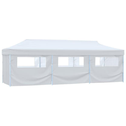 Pop-up Partytent – Vouwtent – Evenemententent – Tent Met Zijwanden – Buiten Tent – 3x9 Meter – 8 Afneembare Zijwanden – Stevig Stalen Frame
