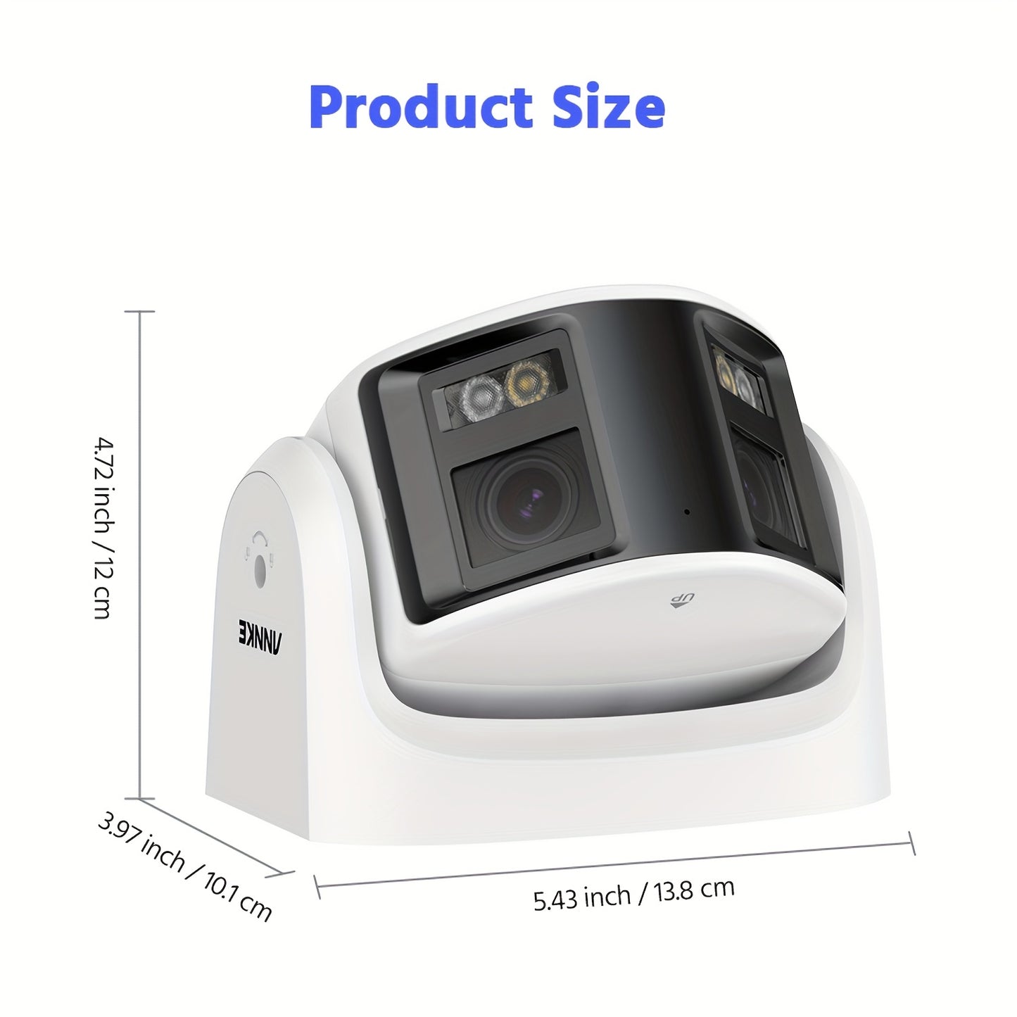 Beveiligingscamera – Bewakingscamera – Surveillancesysteem – Domecamera – Turret Camera – 2 Stuks – 5MP Slimme AI Detectie – Gekleurd Nachtzicht met Microfoon
