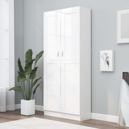 Boekenkast – Boekenrek – Vakkenkast – Opbergkast – Wandkast – Wit Design – 82,5x30,5x185,5 cm – Hoogwaardig Engineered Wood