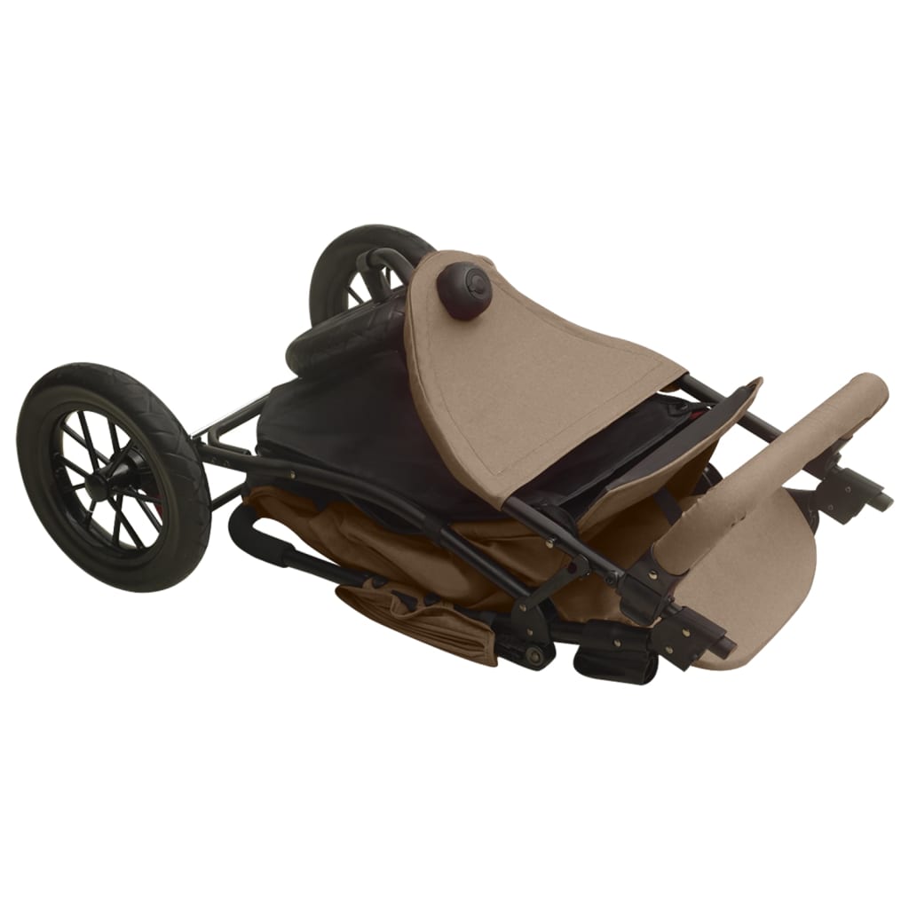 Buggy – Wandelwagen – Kinderwagen – Plooibuggy – Reisbuggy – Inklapbaar Met Eén Hand – Verstelbare Rugleuning – Taupe
