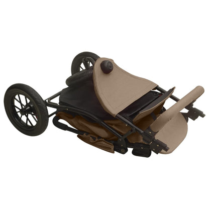 Buggy – Wandelwagen – Kinderwagen – Plooibuggy – Reisbuggy – Inklapbaar Met Eén Hand – Verstelbare Rugleuning – Taupe