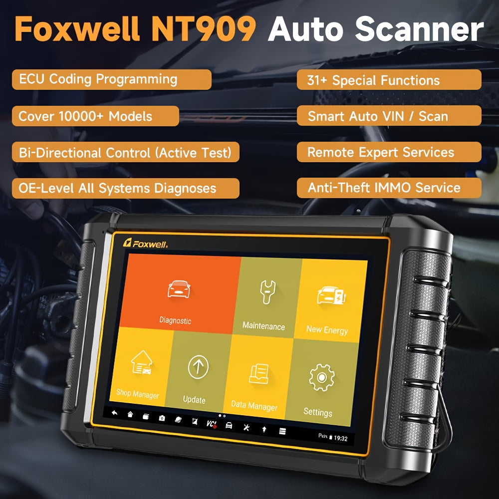 OBD2 Scanner – Autodiagnose Tool – Foutcode Lezer – Diagnose Scanner – Auto Scanner – Bi-directioneel Testen – USB Aansluiting Zonder Batterij