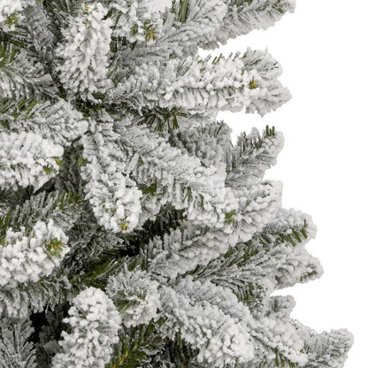 Kerstboom – Kunstkerstboom – Schoonheidsboom – Sneeuwboom – Houtachtige Boom – 210 cm Hoog – Opvouwbaar Met PE/PVC Mix En Sneeuwlook